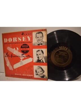 Vintage Vinyl Jimmy Dorsey Latin American Favorites 1949 10” LP Decca DL 5091